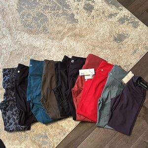 Lot of 10 leggings, some NWT, mostly small, a couple of medium sizes